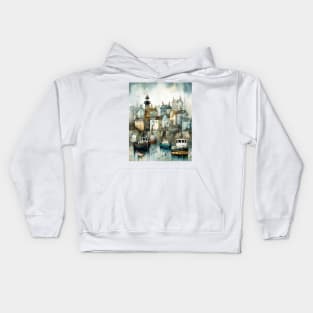 The little fishing village Kids Hoodie